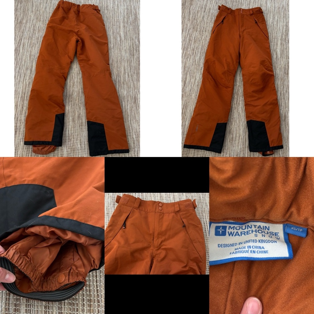 Mountain Warehouse Orange Snow Pants